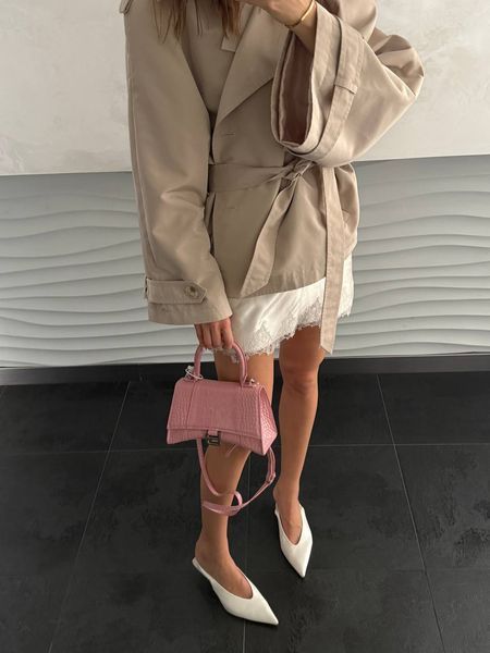 Balenciaga Hourglass Handbag Small in Crocodile Embossed Calfsk Pink Оригінальна Коробка B2234 фото