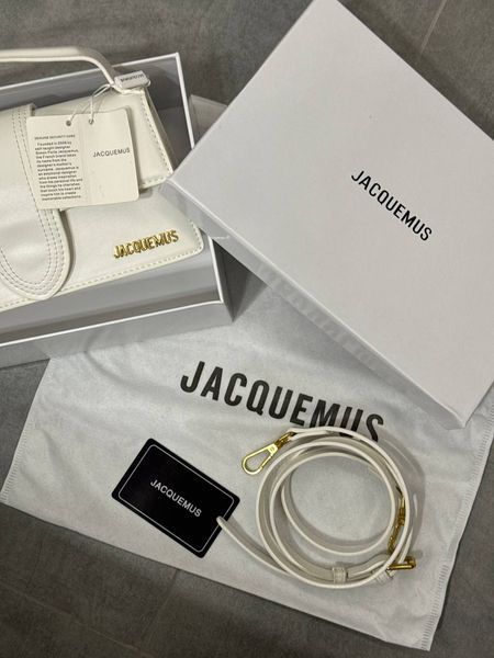 Jacquemus Le Bambino White [оригінальна коробка, лого на фурнітурі] pr012 фото