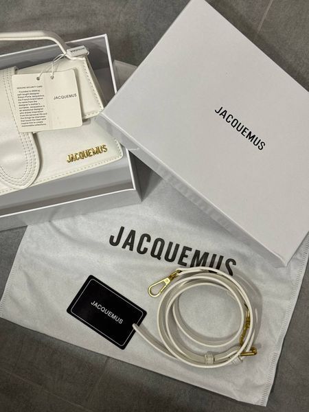 Jacquemus Le Bambino White [оригінальна коробка, лого на фурнітурі] pr012 фото