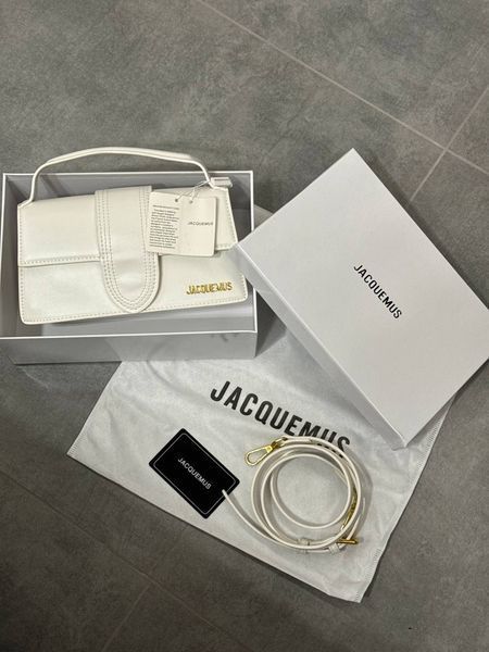 Jacquemus Le Bambino White [оригінальна коробка, лого на фурнітурі] pr012 фото