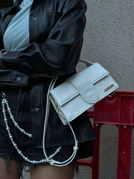 Jacquemus Le Bambino White [оригінальна коробка, лого на фурнітурі] pr012 фото