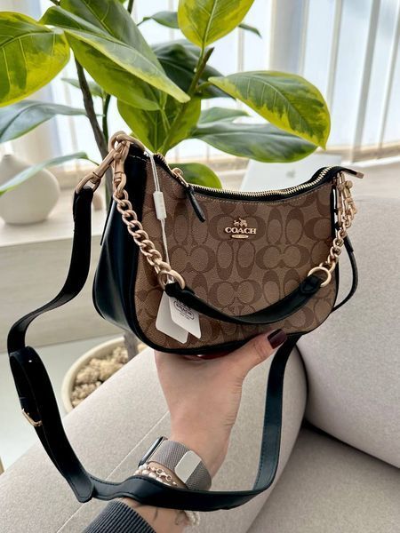 Lana Shoulder Bag Beige/Black [крафтова брендована коробка] pr97050 фото