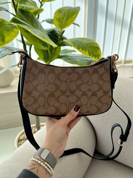 Lana Shoulder Bag Beige/Black [крафтова брендована коробка] pr97050 фото
