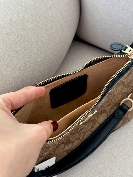 Lana Shoulder Bag Beige/Black [крафтова брендована коробка] pr97050 фото