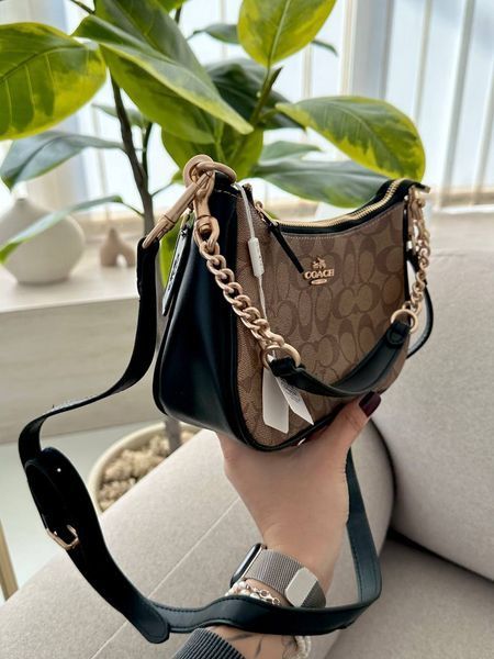 Lana Shoulder Bag Beige/Black [крафтова брендована коробка] pr97050 фото