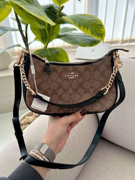 Lana Shoulder Bag Beige/Black [крафтова брендована коробка] pr97050 фото