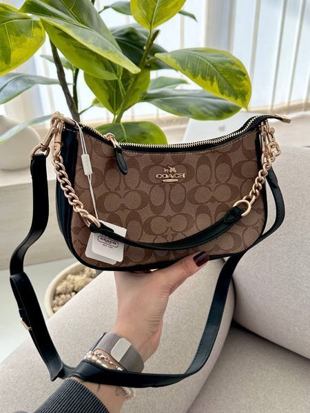 Lana Shoulder Bag Beige/Black [крафтова брендована коробка] pr97050 фото