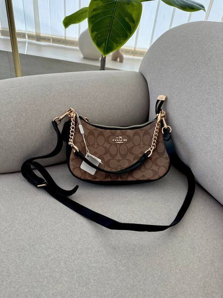 Lana Shoulder Bag Beige/Black [крафтова брендована коробка] pr97050 фото