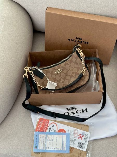 Lana Shoulder Bag Beige/Black [крафтова брендована коробка] pr97050 фото