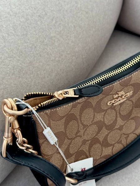 Lana Shoulder Bag Beige/Black [крафтова брендована коробка] pr97050 фото