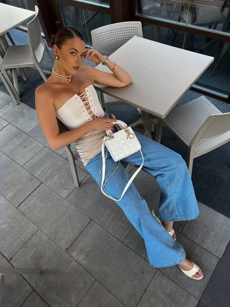 Mini Lady Dior Bag Latte Cannage Lambskin WHITE [магнітна бренд коробка] pr0074 фото