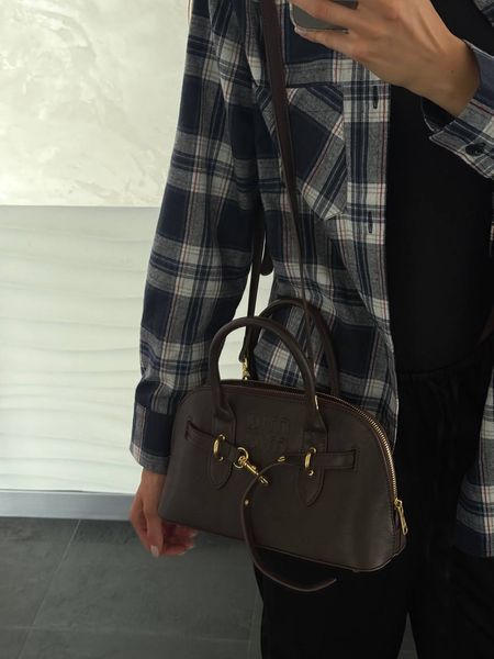 Miu Miu Aventure Nappa Leather Bag Chocolate [оригінальна коробка] miu2491 фото