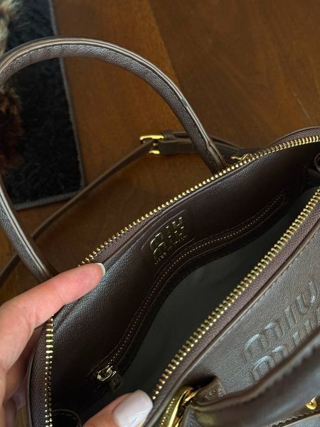 Miu Miu Aventure Nappa Leather Bag Chocolate [оригінальна коробка] miu2491 фото