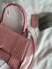 Balenciaga Hourglass Handbag Small in Crocodile Embossed Calfsk Pink Оригінальна Коробка B2234 фото 5
