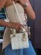Mini Lady Dior Bag Latte Cannage Lambskin WHITE [магнітна бренд коробка] pr0074 фото 8