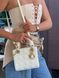 Mini Lady Dior Bag Latte Cannage Lambskin WHITE [магнітна бренд коробка] pr0074 фото 10