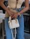 Mini Lady Dior Bag Latte Cannage Lambskin WHITE [магнітна бренд коробка] pr0074 фото 2
