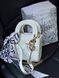 Mini Lady Dior Bag Latte Cannage Lambskin WHITE [магнітна бренд коробка] pr0074 фото 19