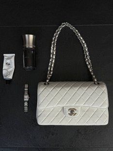 Chanel White Quilted Calfskin Mini 20 Bag Gold Hardware Коробка магніт pr22278 фото