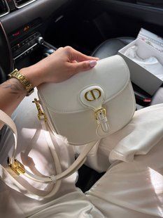 Dior Saddle Bag with Strap MILK Grained Calfskin[оригінальна коробка] pr9999 фото