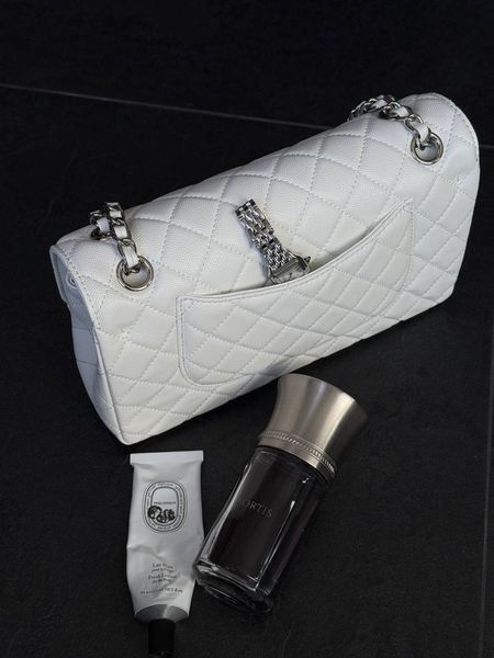 Chanel White Quilted Calfskin Mini 20 Bag Gold Hardware Коробка магніт pr22278 фото