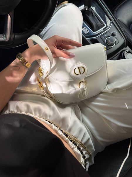 Dior Saddle Bag with Strap MILK Grained Calfskin[оригінальна коробка] pr9999 фото