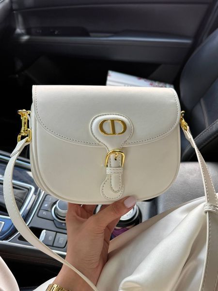 Dior Saddle Bag with Strap MILK Grained Calfskin[оригінальна коробка] pr9999 фото