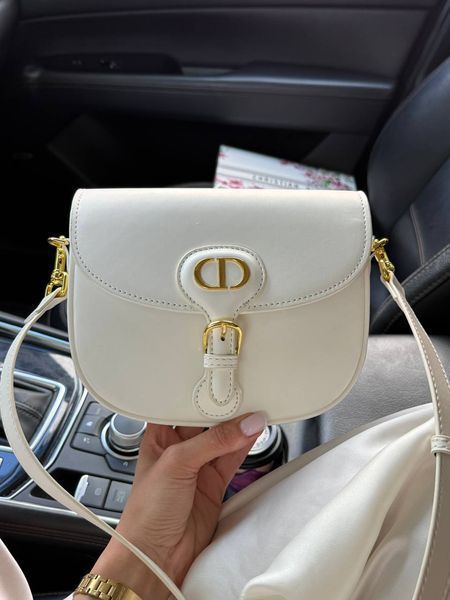 Dior Saddle Bag with Strap MILK Grained Calfskin[оригінальна коробка] pr9999 фото