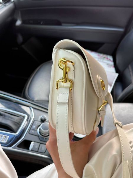 Dior Saddle Bag with Strap MILK Grained Calfskin[оригінальна коробка] pr9999 фото