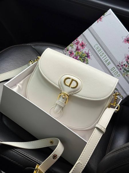 Dior Saddle Bag with Strap MILK Grained Calfskin[оригінальна коробка] pr9999 фото