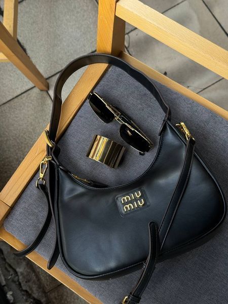 Miu Miu Leather Hobo Bag Black [Ориг Коробка] miu2054 фото