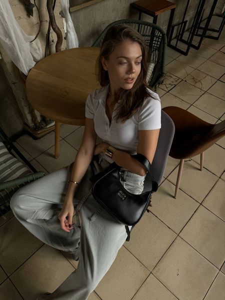 Miu Miu Leather Hobo Bag Black [Ориг Коробка] miu2054 фото