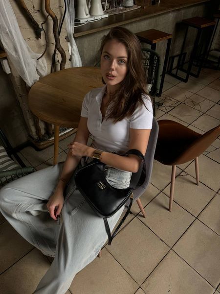 Miu Miu Leather Hobo Bag Black [Ориг Коробка] miu2054 фото