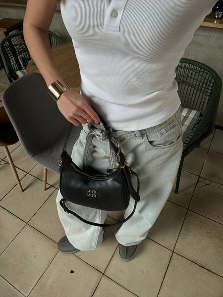 Miu Miu Leather Hobo Bag Black [Ориг Коробка] miu2054 фото