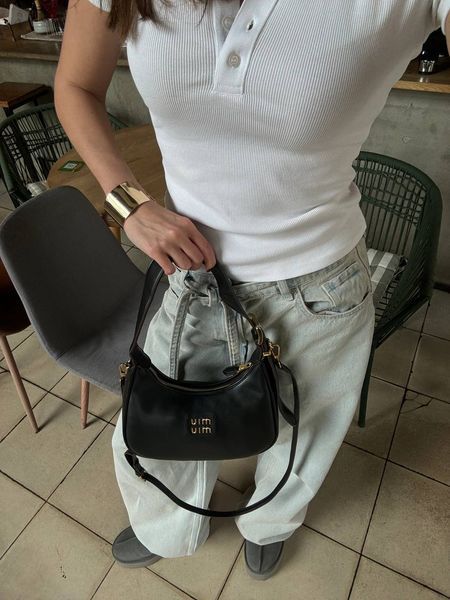 Miu Miu Leather Hobo Bag Black [Ориг Коробка] miu2054 фото