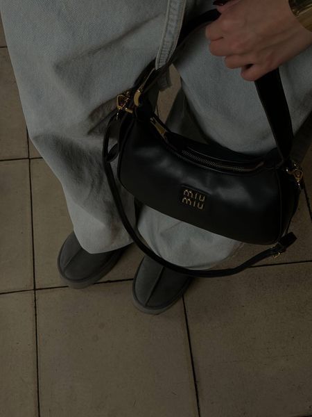 Miu Miu Leather Hobo Bag Black [Ориг Коробка] miu2054 фото