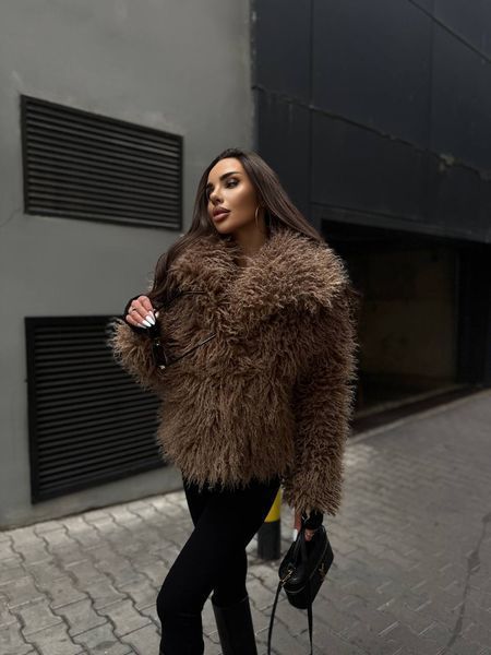 Шуба ZARA  із м'якого, об'ємного штучного хутра 2020 фото