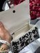 Balenciaga Hourglass Handbag Small in Crocodile Embossed Calfsk White/Black pr1061 фото 2