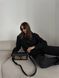 Сoach Tabby Shoulder Bag Signature Canvas Black/BriwnГЛАДКА ШКІРА [крафтова коробка] pr10011 фото 7