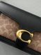 Сoach Tabby Shoulder Bag Signature Canvas Black/BriwnГЛАДКА ШКІРА [крафтова коробка] pr10011 фото 16