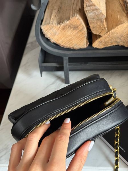 Chanel Heart Chain Clutch Bag Black Магнітна Коробка pr3001 фото