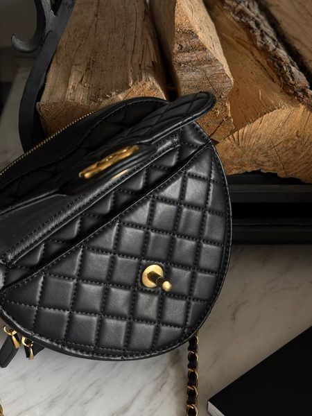 Chanel Heart Chain Clutch Bag Black Магнітна Коробка pr3001 фото