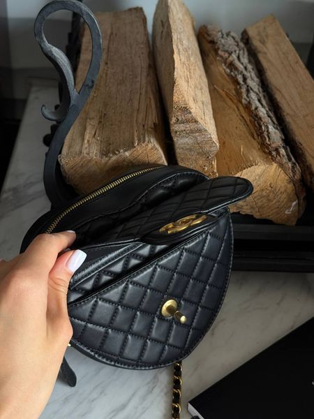 Chanel Heart Chain Clutch Bag Black Магнітна Коробка pr3001 фото