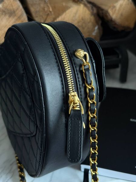 Chanel Heart Chain Clutch Bag Black Магнітна Коробка pr3001 фото
