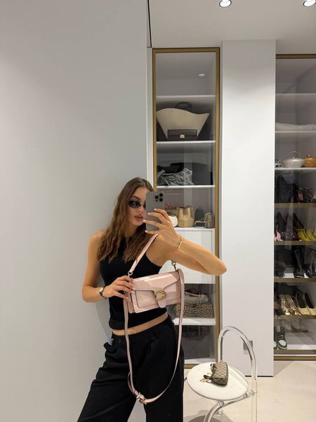 Coach Tabby Shoulder Baby Pink Bag магнітна коробка pr8989 фото