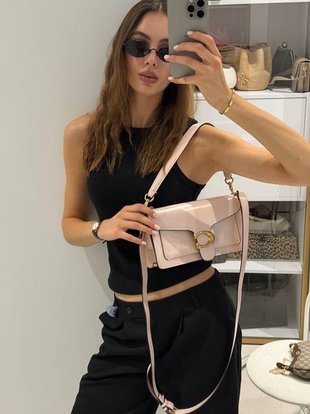 Coach Tabby Shoulder Baby Pink Bag магнітна коробка pr8989 фото