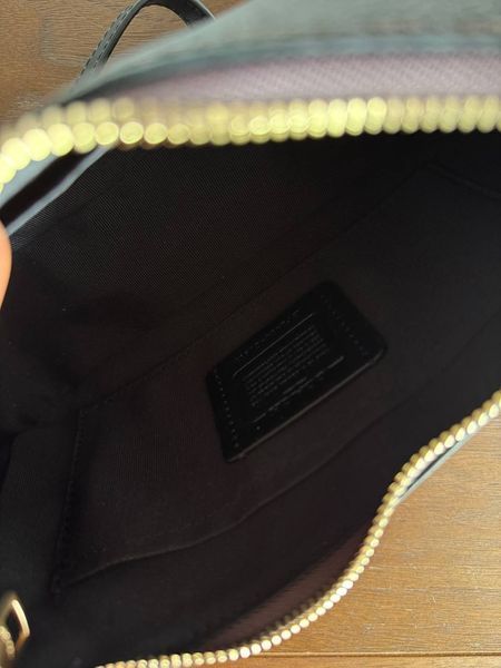 Coach Teri Shoulder Bag In Signature Canvas Brown/Black [крафтова коробка] pr97039 фото