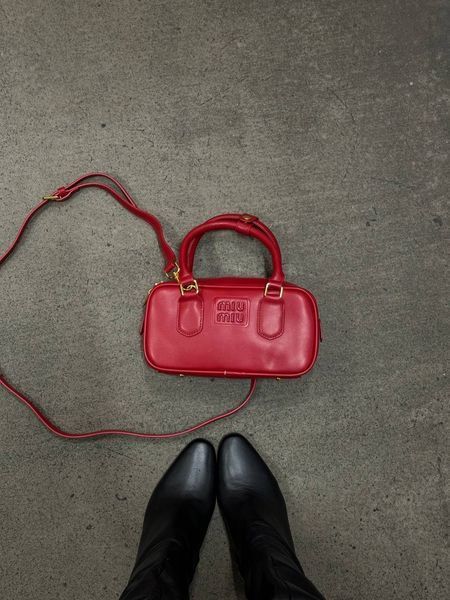 Miu MiuArcadie Leather Bag Red[Ориг Коробка] miu2059 фото