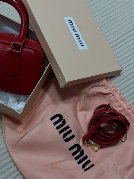 Miu MiuArcadie Leather Bag Red[Ориг Коробка] miu2059 фото