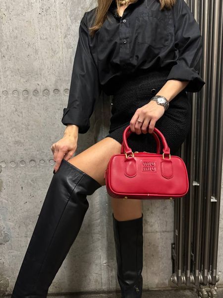 Miu MiuArcadie Leather Bag Red[Ориг Коробка] miu2059 фото